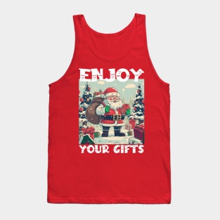 Christmas, Enjoy Your Gifts Tank Top